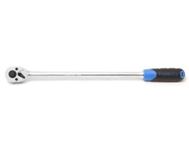Трещотка реверсивная с резиновой ручкой 1/4" 72зуб. Forsage F-80222L