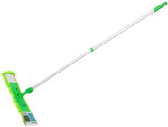 Швабра для пола с насадкой из шенилла (зелёная) с телескопической рукояткой 67-120 см Perfecto Linea (43-401013)