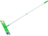 Швабра для пола с насадкой из микрофибры (зеленая) с телескопической рукояткой 67-120 см Perfecto Linea (43-392013)