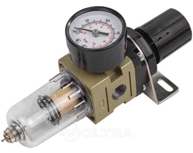 Фильтр-регулятор мини с индикатором давления для пневмосистем 1/4" Partner PA-AW2000-02
