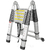Лестница-стремянка телескопическая алюминиевая бытовая 3.1+3.1м (10+10 ступ.) Forsage F-UP310-M