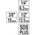Переходники SDS+ под головки 1/4", 3/8" и 1/2" (3шт.) Yato YT-04686
