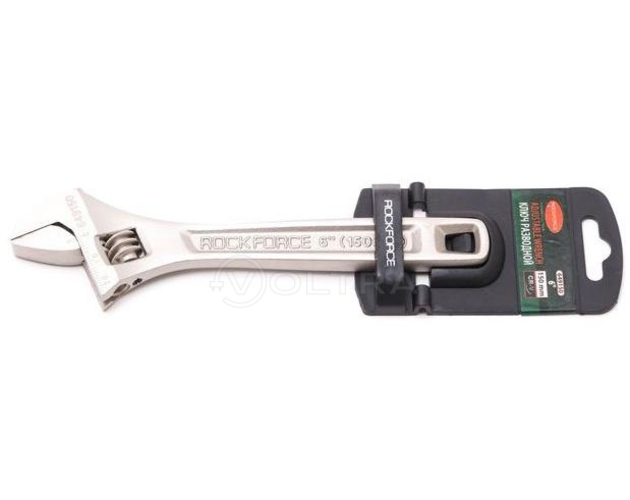 Ключ разводной Profi CRV 6''-150мм (захват 0-20мм) RockForce RF-649150