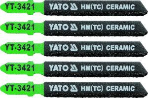 Полотна для электролобзика по керамике L75мм (5шт) Yato YT-3421