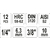 Головки-вставки набор 1/4" и 3/8" TORX (12шт) CrV Yato YT-04331