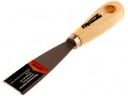 Шпательная лопатка из углеродистой стали 30мм деревянная ручка Sparta (852035)