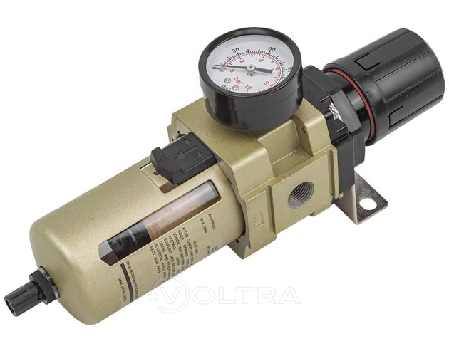 Фильтр-регулятор с индикатором давления для пневмосистем 3/8'' Rock Force RF-AW4000-03
