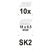 Лезвия запасные 18мм (10шт) SK2 Yato YT-7525