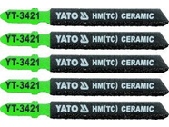 Полотна для электролобзика по керамике L75мм (5шт) Yato YT-3421