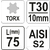 Бита TORX T30 10x75мм AlSl S2 Yato YT-04052