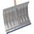 Лопата для уборки снега алюминиевая 430х370х1350мм деревянный черенок Сибртех (61582)