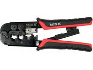 Пресс-клещи для обжима и зачистки кабеля (RJ45, RJ11, RJ12) Yato YT-22442