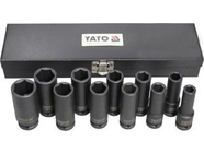 Набор головок ударных 1/2" 10-24мм L78мм СrMo (11пр) Yato YT-1054