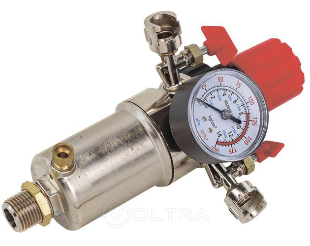 Фильтр-регулятор с индикатором давления для пневмосистем с б/с поворотными и краниками Forsage F-SL4000-04B