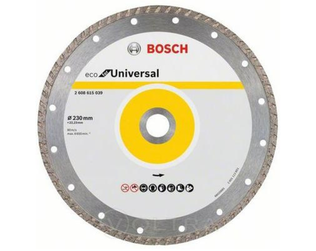 Алмазный круг 230х22мм универс Turbo Eco Universal Bosch (2608615048)