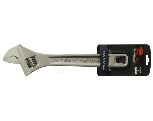 Ключ разводной Profi CRV 12''-300мм (захват 0-35мм) RockForce RF-649300