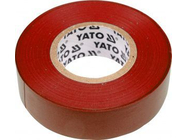 Изолента ПВХ 19мм х 20м х 0.13мм (красная) Yato YT-8166