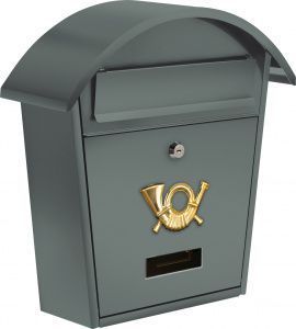 Ящик почтовый 380х320х105мм серый Vorel 78586