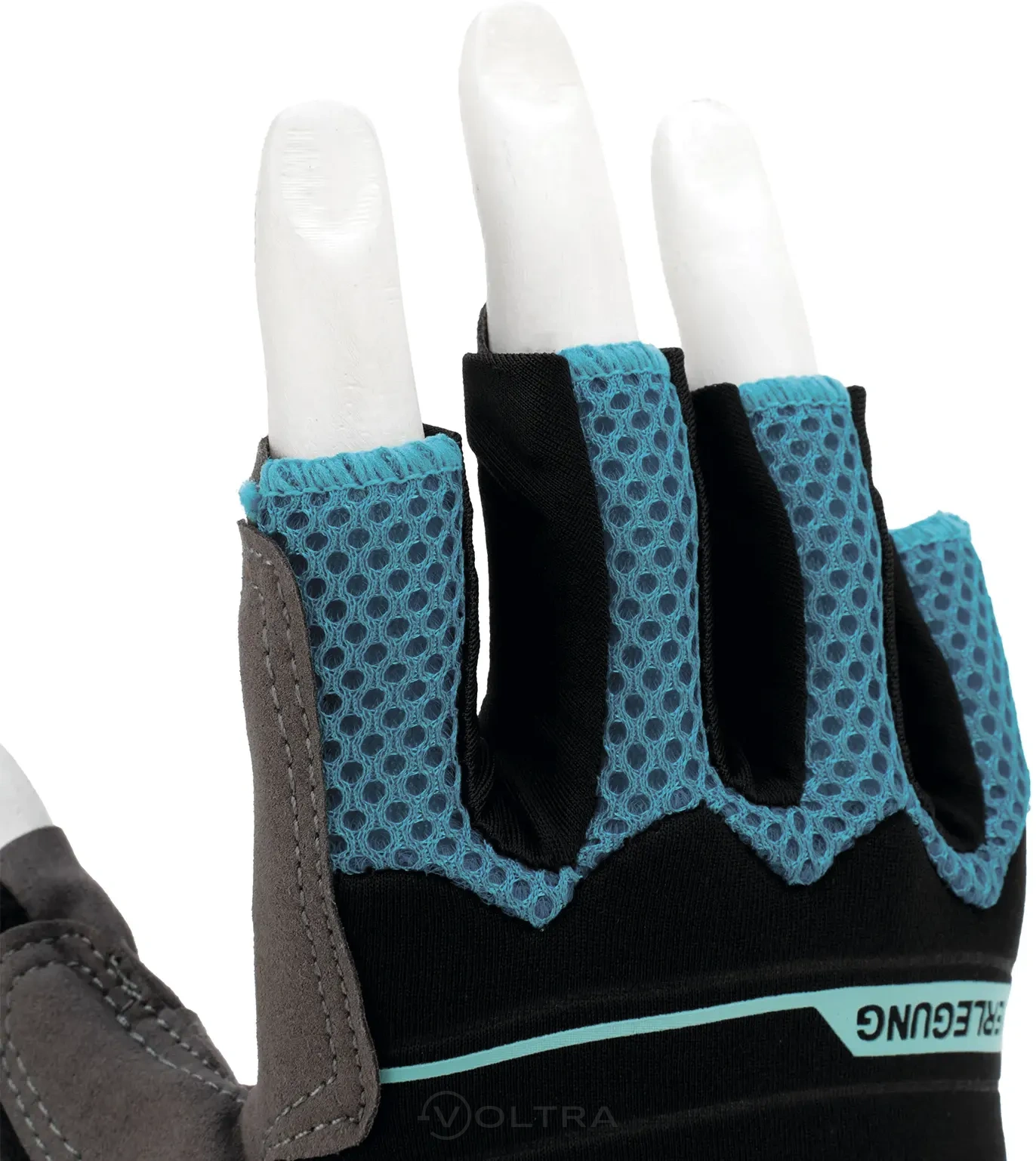 Перчатки комбинированные облегченные открытые пальцы AKTIV размер L (9) Gross (90309)