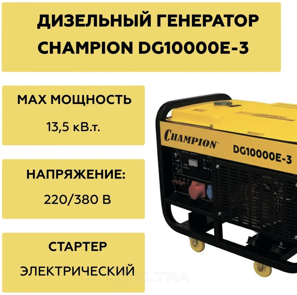 Champion DG10000E-3