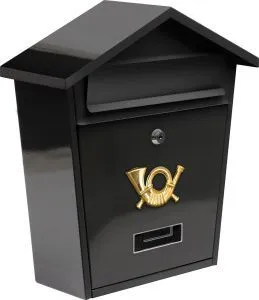 Ящик почтовый 380х320х105мм черный Vorel 78580