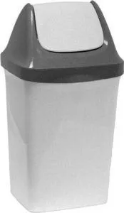 Контейнер для мусора СВИНГ 9л (мраморный) IDEA (М2461)