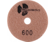 Алмазный гибкий шлифовально-полировальный круг 600 "Черепашка" мокрая шлифовка 100мм Trio-Diamond 340600