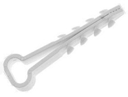 Дюбель-хомут для прямоугольного кабеля 10х5 мм белый (100 шт в пласт. конт.) Starfix (SMP2-82563-100)