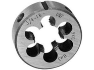 Плашка круглая для дюймовой резьбы UNF 3/8 24 нитки 9ХС Волжский Инструмент 5210004