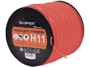 Леска ф3ммx250м квадратное сечение (оранжевая) Skiper H11