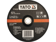 Круг для шлифования металла 230х6.0х22мм Yato YT-6125