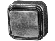 Выключатель 1 клав. (открытый, до 6А) серебро, Стандарт, Юпитер (JP7431-01)