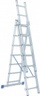 Лестница алюминиевая трехсекционная 7 ступеней Сибртех (97817)