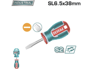 Отвертка шлицевая SL6.5x38мм Total TSDSL6038