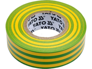 Изолента ПВХ 19мм х 20м х 0.13мм (желто-зеленая) Yato YT-81655