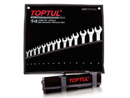 Набор ключей комбинированных 7-32мм 16шт (черное полотно) TOPTUL (GPAB1602)