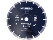 Диск алмазный отрезной по асфальту 250x25.4 Hilberg Hard Materials Laser HM306