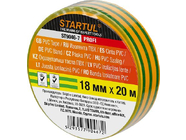 Изолента ПВХ 18ммх20м желто-зеленая STARTUL PROFI (ST9046-7)