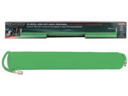Шланг витой полиуретановый 14х10мм 20м с быстроразъемами RockForce RF-1410-20Green