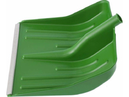 Лопата для уборки снега пластиковая зеленая 420х425мм без черенка Сибртех 61619