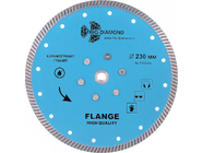 Алмазный диск с фланцем 230мм М14 Turbo hot press Trio Diamond FHQ456