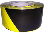 Лента оградительная 75ммх250м черно-желтая Zoom (02-5-5-005)