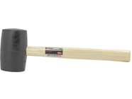 Киянка резиновая с деревянной ручкой (907г, Ø70мм) Forsage F-1803320