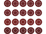 Набор шлифовальных кругов D125 зерно P40, P80, P120, P240 20шт Deko (065-0892)