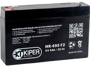 Аккумуляторная батарея Kiper F2 6V/9Ah (HR-690)