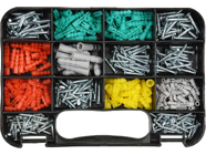 Шурупы с набором пластмассовых дюбелей (набор 350шт) Yato YT-36501