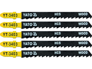 Полотна для электролобзика по дереву L100мм (5шт) Yato YT-3403