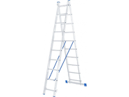 Лестница двухсекционная алюминиевая 10 ступеней Сибртех (97910)