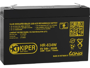Аккумуляторная батарея Kiper HR-634W F2 6V/9Ah