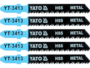 Полотна для электролобзика по металлу L75мм (5шт) Yato YT-3413